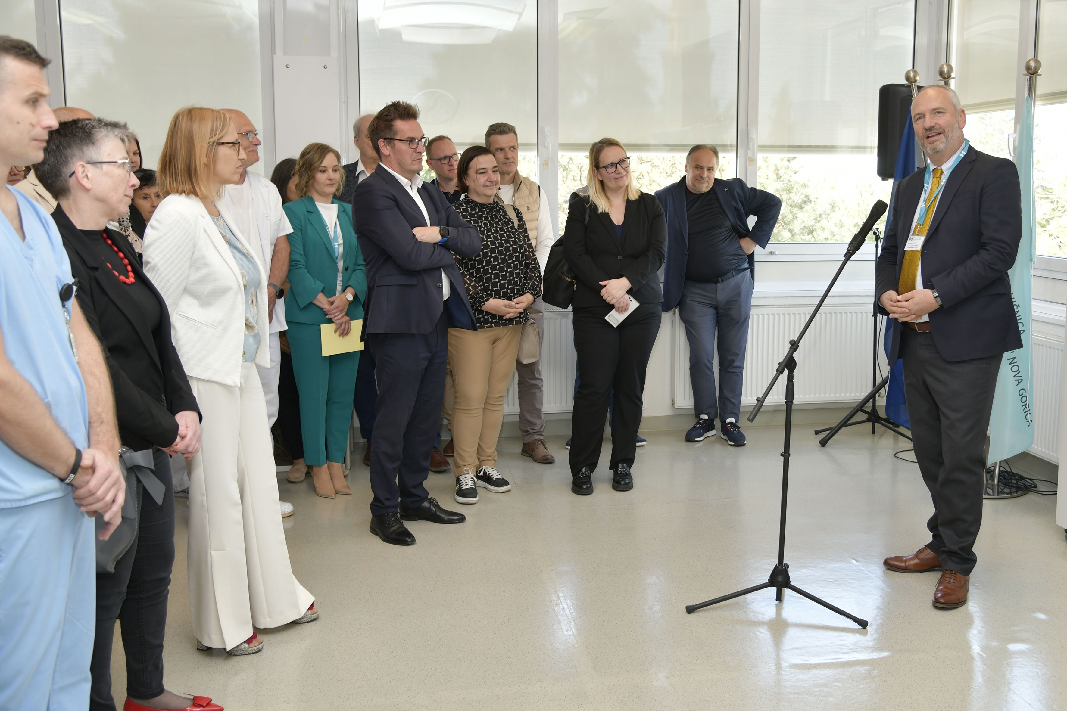 Nagovor v.d. direktorja SB Nova Gorica DImitrija Klančiča (Foto atelje Pavšič Zavadlav).