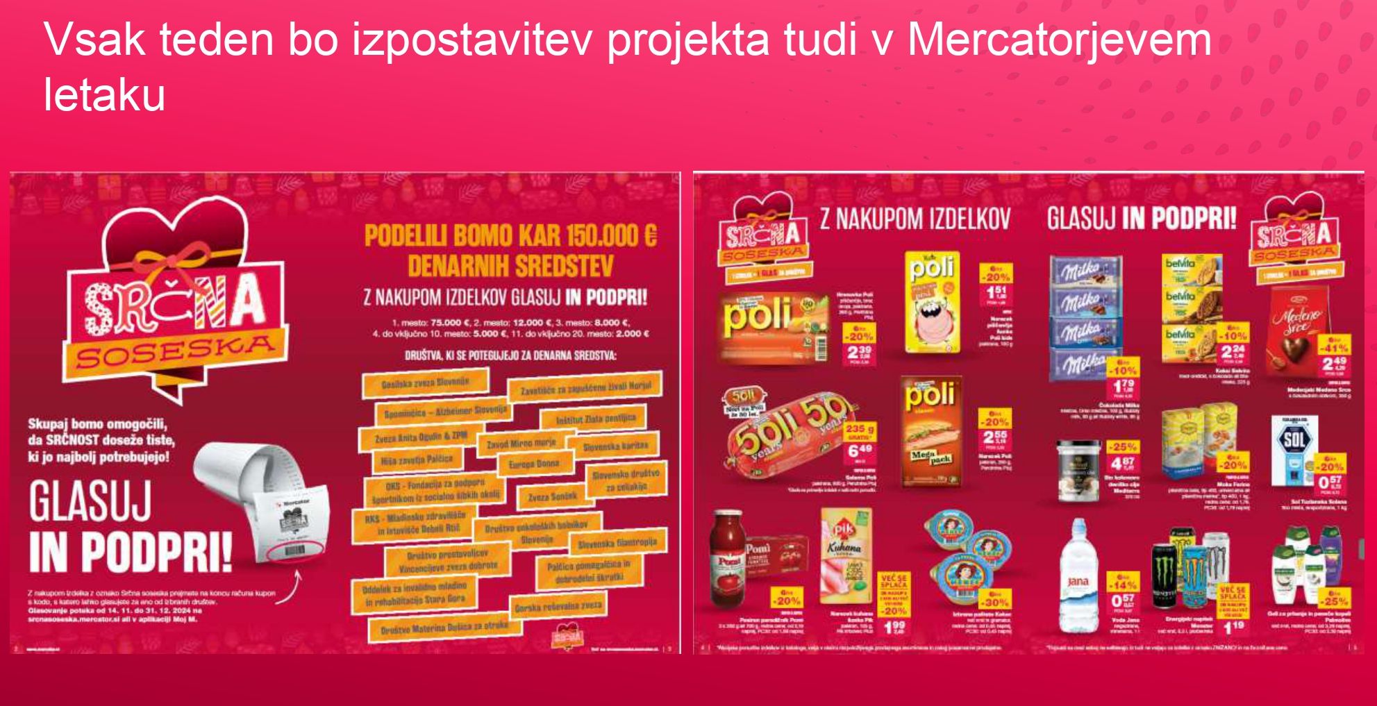 Mercatorjev letak za projekt Srčna soseska.